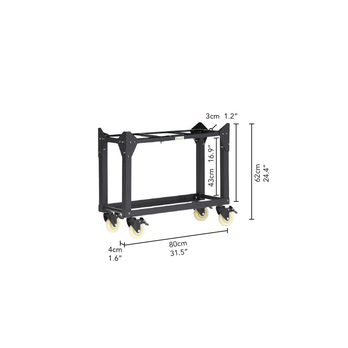 Galvanised Small Trolley Stand